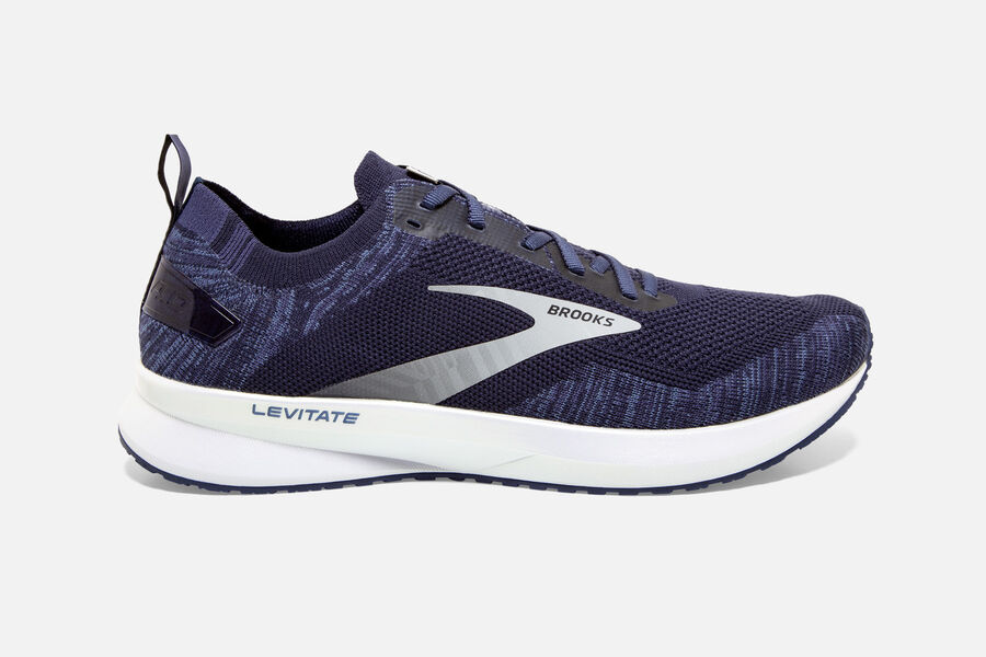 Brooks Herren Levitate 4 Laufschuhe Navy/Grau/Weiß Sale 439-475803